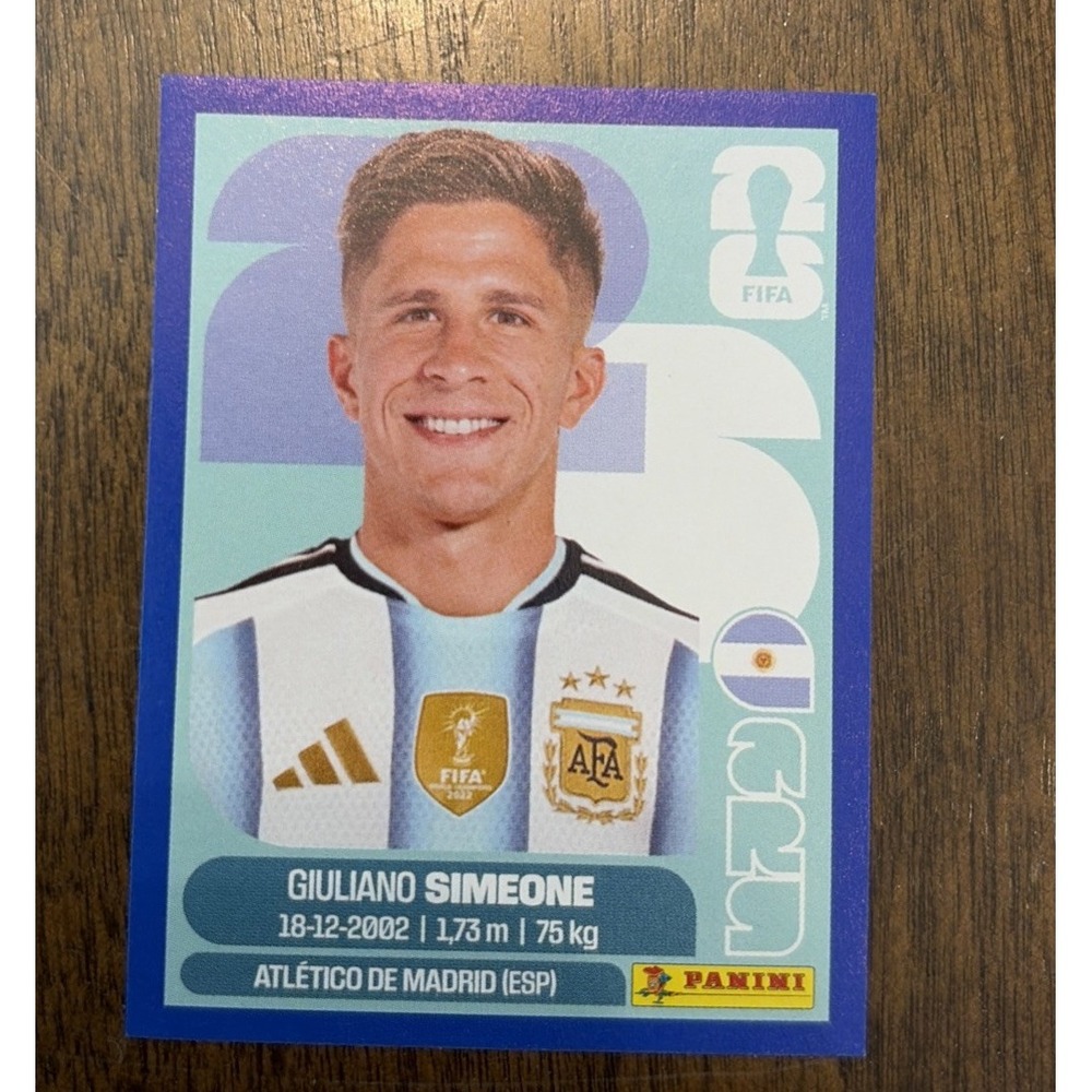 2026 Panini FIFA World Cup Sticker Giuliano Simeone #ARG 20 - Argentina